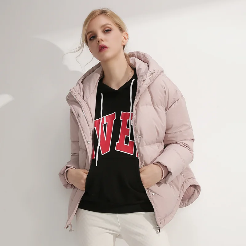Pink Новая зимняя высококачественная Женская модная дизайнерская качественная бархатная куртка на утином пуху женская теплая куртка-пуховик - Цвет: Pink