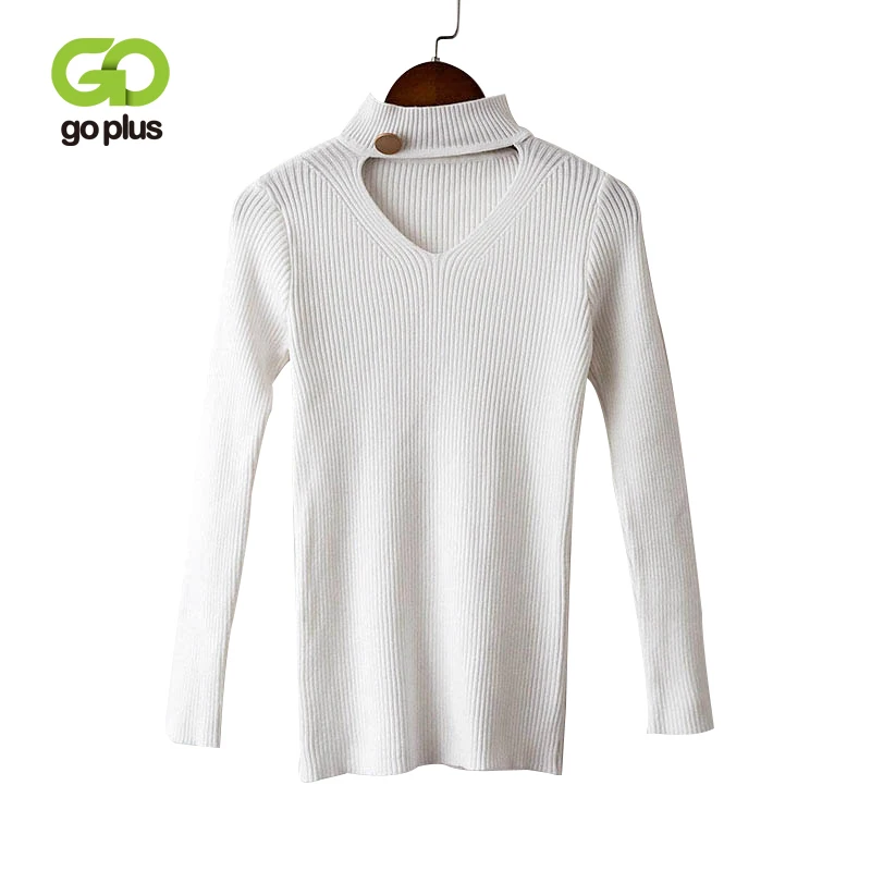 Женский свитер GOPLUS трикотажная куртка топ с круглым вырезом ажурные свитера