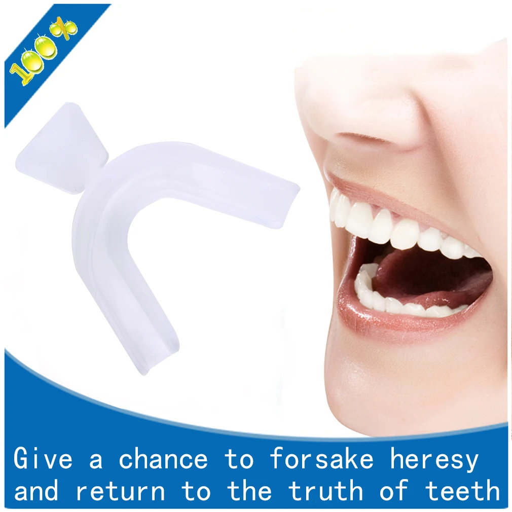Лидер продаж 1 пара новых прозрачных Термоформование для рта Отбеливание Лотки