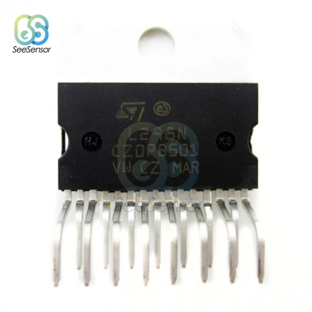 Драйвер шагового двигателя L298N ST Dual Full Bridge чип IC L298 ZIP-15 | Обустройство дома
