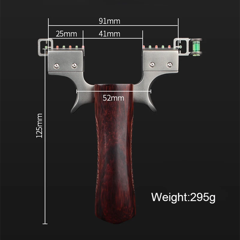 

Alloy Metal Hunting Slingshot Catapult Comfortable Wood Handle with Rubber Band Outdoor Shooting Games Slingshots 2020 New