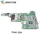 Материнская плата NOKOTION 615849-001 605903-001 для ноутбука HP G62 G72, материнская плата HM55 HD GMA DDR3, бесплатный ЦП