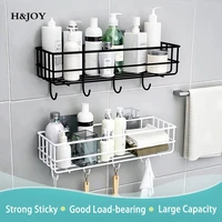 bathroom shelf rack wall mounted floating shelves shower hanging basket shampoo holder wc accessories kitchen seasoning storage