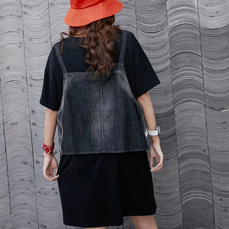 Женские джинсовые мини платья Max LuLu винтажный элегантный комплект из 2 предметов