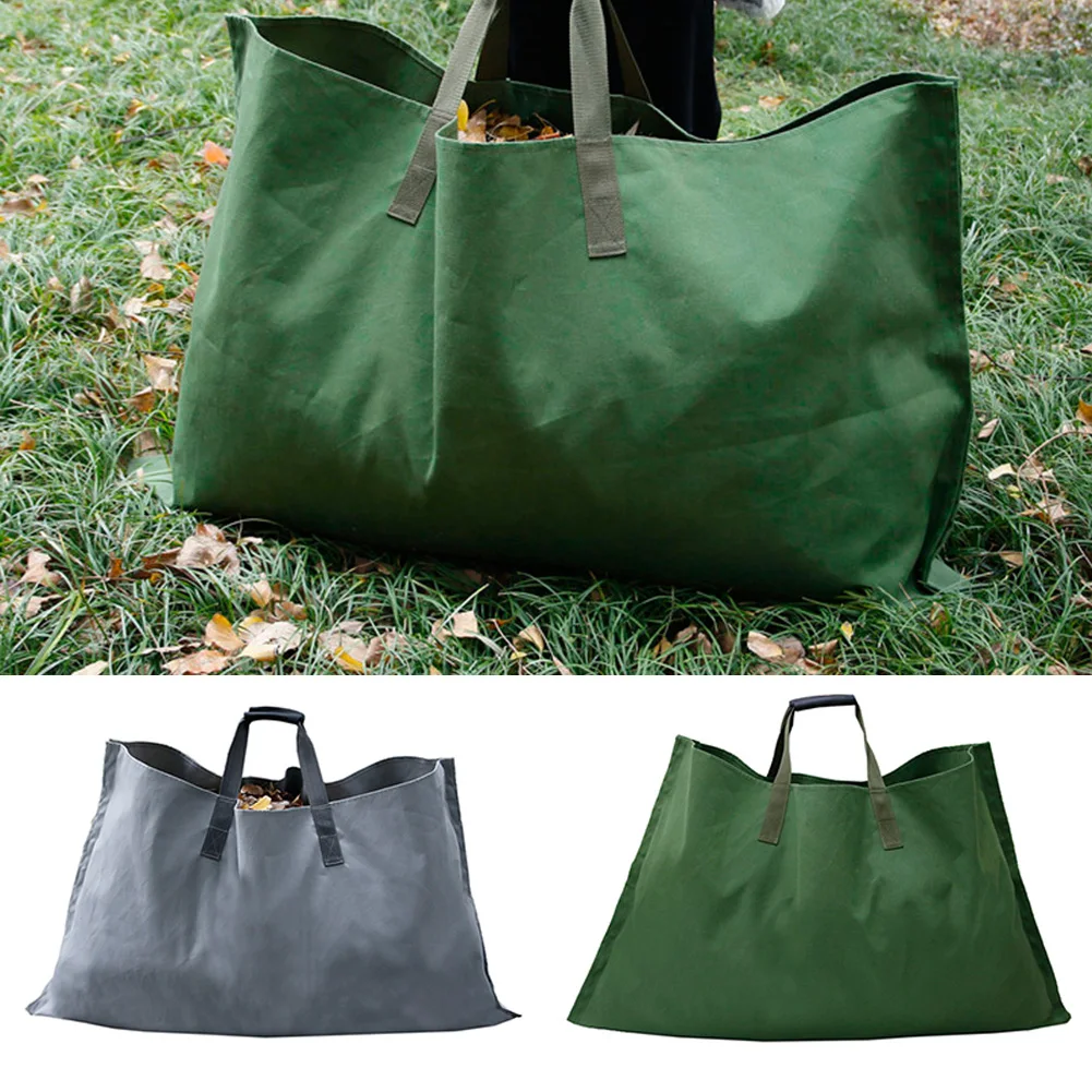 

69x115cm Outdoor Bags Waterproof Yard Leaves Bag Tidy 2-in-1 Garden Rubbish Waste Bags Portable Refuse Sack Camping Accessories