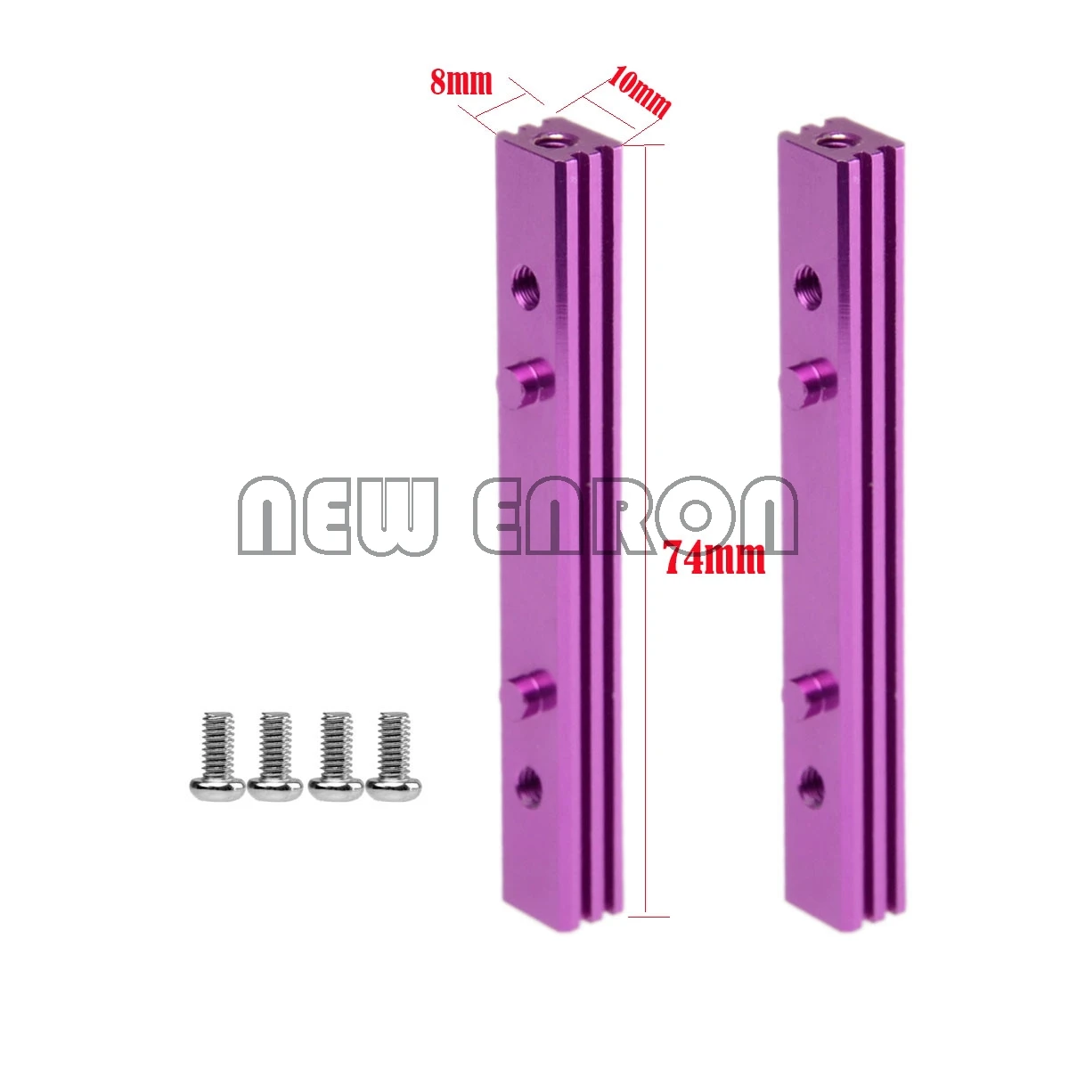 #86079 2 шт. под давлением алюминиевых двигателя Монтажная скоба 8x10x74 мм