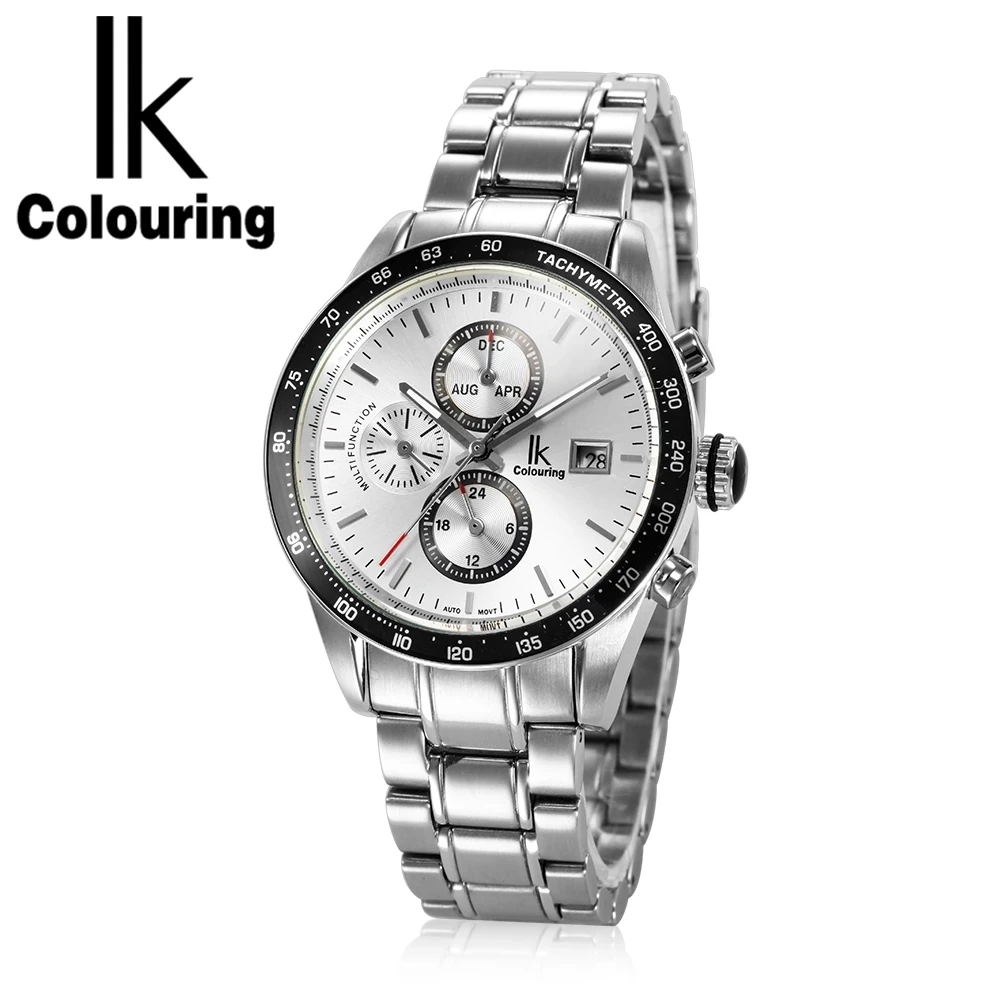 IK colouring Men Watches Luxury Top Brand Mechanical Wristwatches Relogio Masculino Business Automatic Self-Wind New Wrist watch