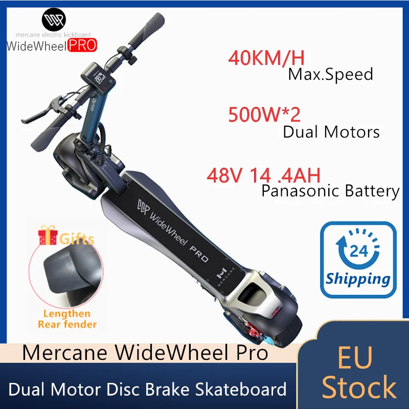 Новинка 2021 Электрический скутер Mercane WideWheel Pro 48 В 1000 Вт Смарт широкое колесо