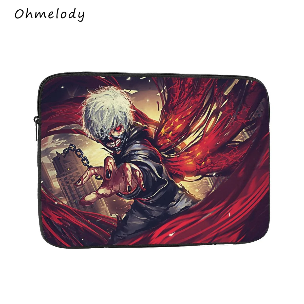 

Toyko Ghoul Laptop Cases Animie Sleeve Bags for 10in 12in 13in 15in 17in Macbook Air 13 Tablet iPad Notebook New Year Gifts