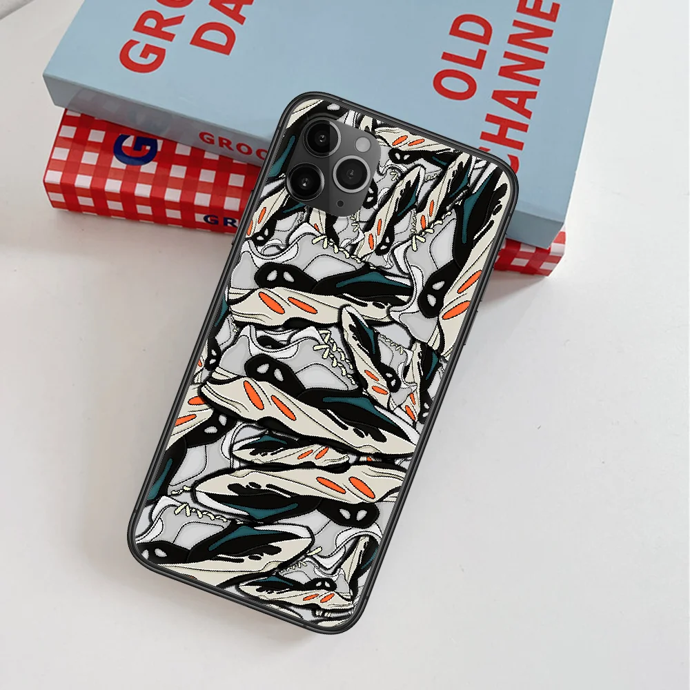 

Shoe Fashion Trend Luxury Red Blue Phone Case For IPhone 4 4s 5 5S SE 5C 6 6S 7 8 Plus X XS XR 11 12 Mini Pro Max 2020 black