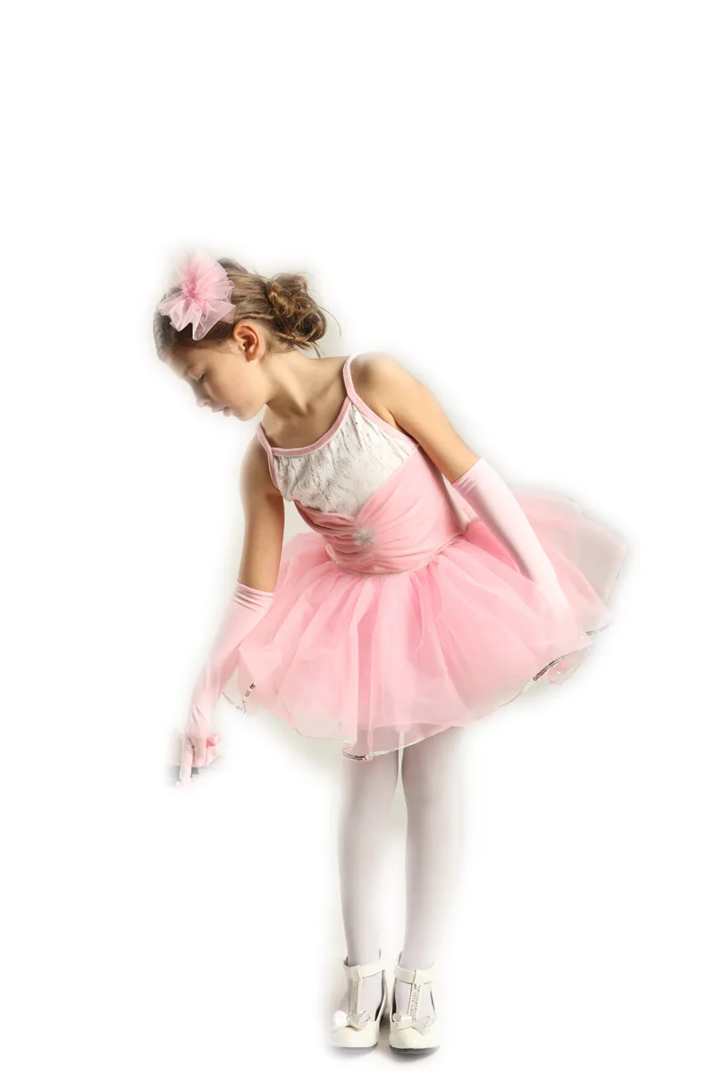 Профессиональное балетное розовое платье-пачка для девочек Женские