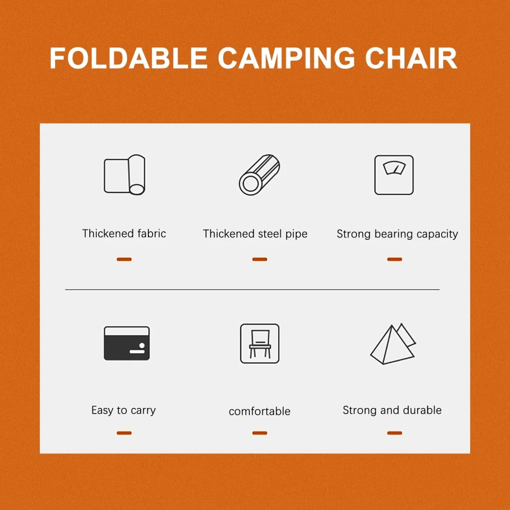 

Portable Foldable Chair for Fishing Camping Hiking Sketching Durable Beach Stool