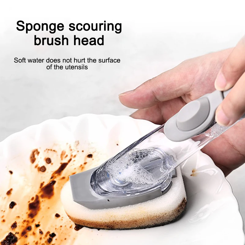 Щетка для мытья посуды с дозатором моющего средства | Дом и сад