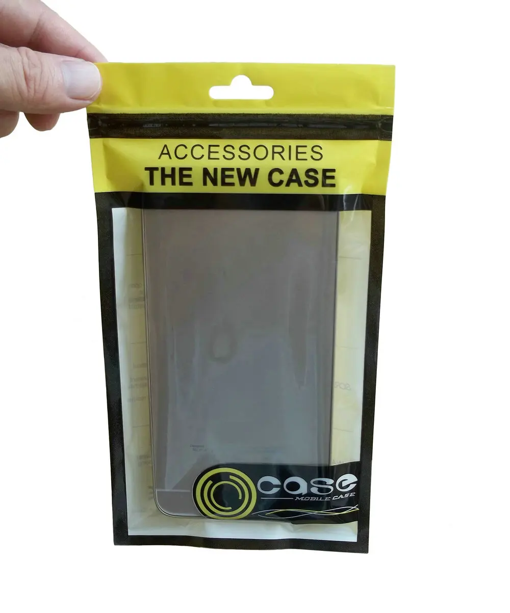 100 шт 12*21 5 см Прозрачная молния пластиковая Розничная упаковка сумка для iphone 6 6s 8