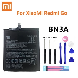 100 orginal xiao mi bn3a 3000mah battery for xiaomi redmi go redmigo high quality phone replacement batteries free global shipping