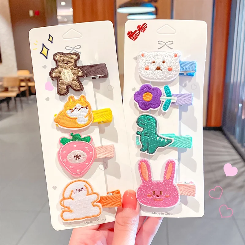 

Заколка-Утконос ручной работы с тканевым покрытием заколка для волос с животными