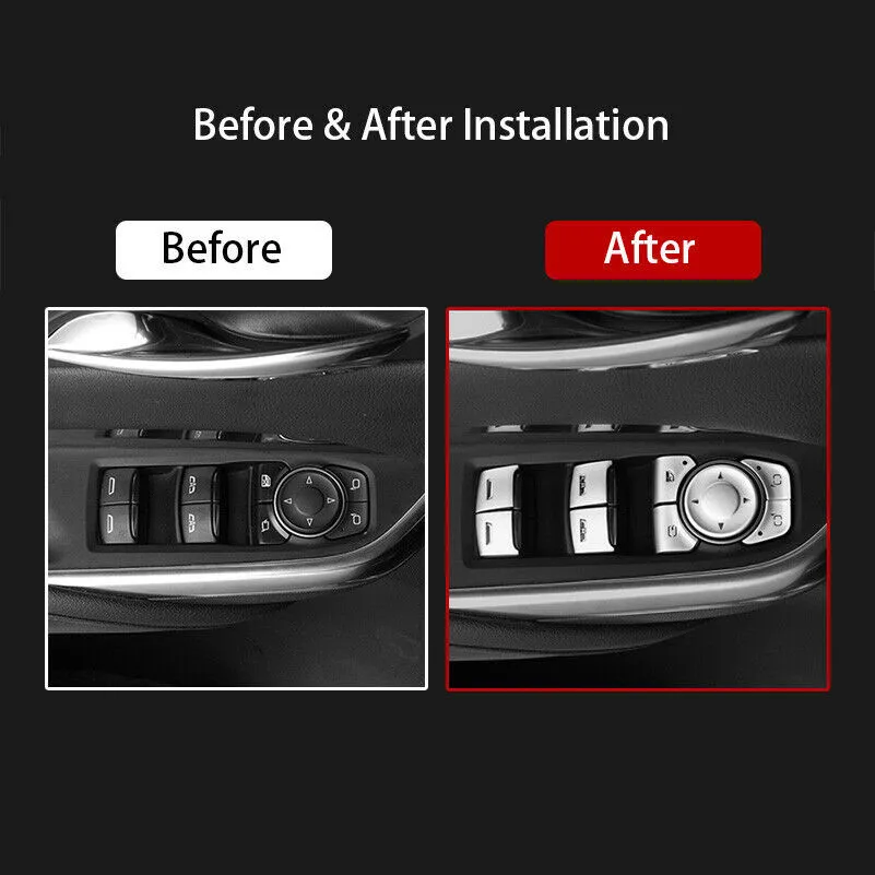 

Window Button 12Pcs/Set Cover Trims Accessories Alloy Aluminum Decoration