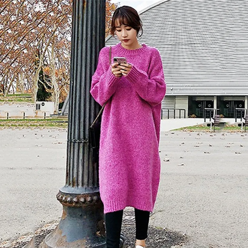 HG длинный пуловер свитер для женщин Большие размеры рукав &quotлетучая мышь&quot