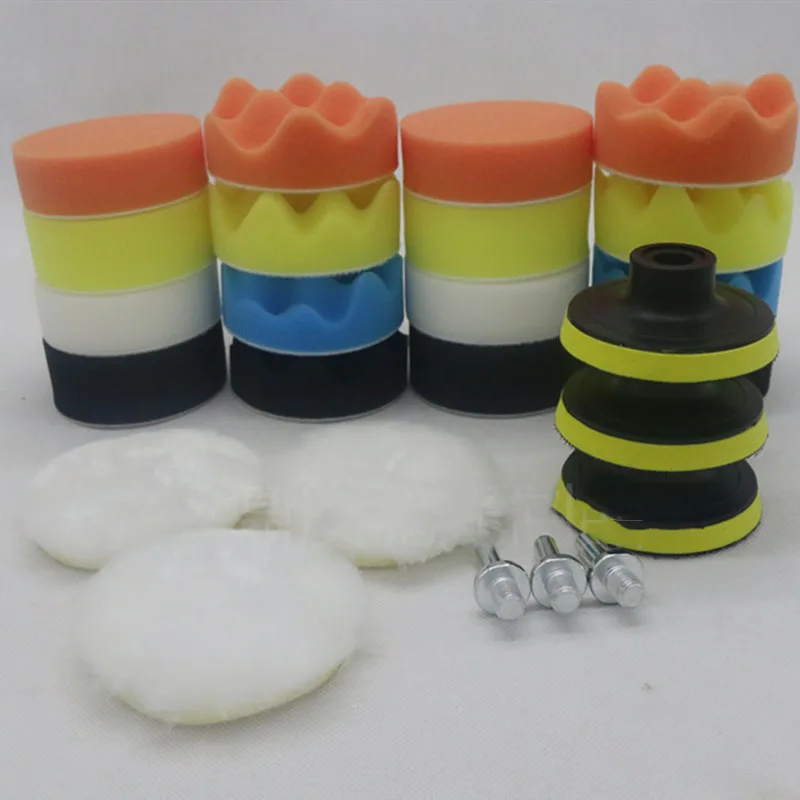 Набор губок Для Полировки Автомобиля 25 шт. губка для полировки автомобиля 3 дюйма