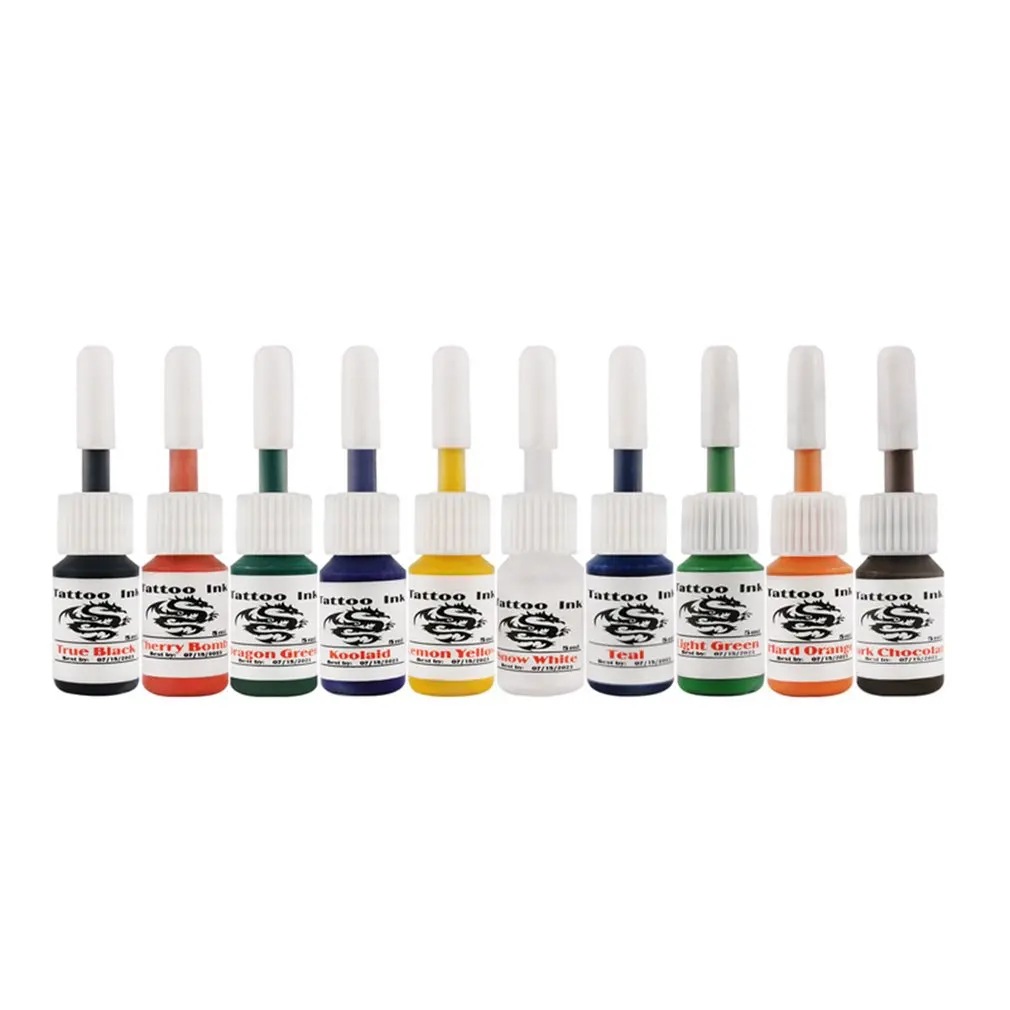 Стартовый набор для тату профессиональных пигментных чернил черных мощных