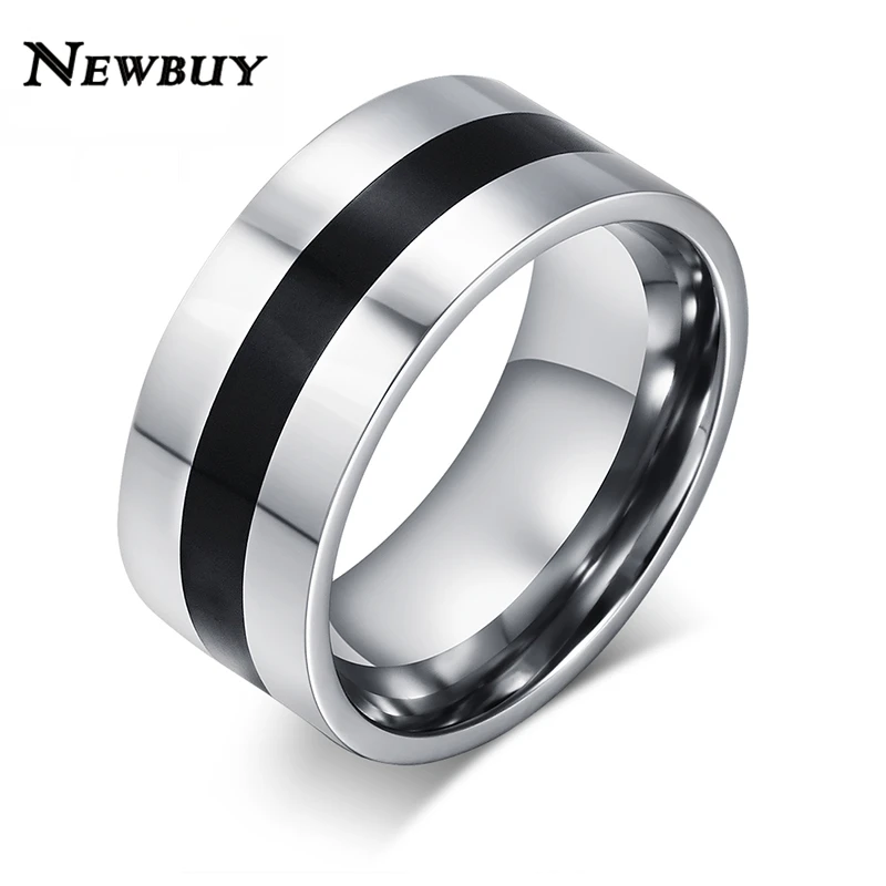 NEWBUY Новое модное кольцо для мужчин из нержавеющей стали с эмалью большие вечерние кольца оптом мужские ювелирные изделия - Цвет основного камня: R-007