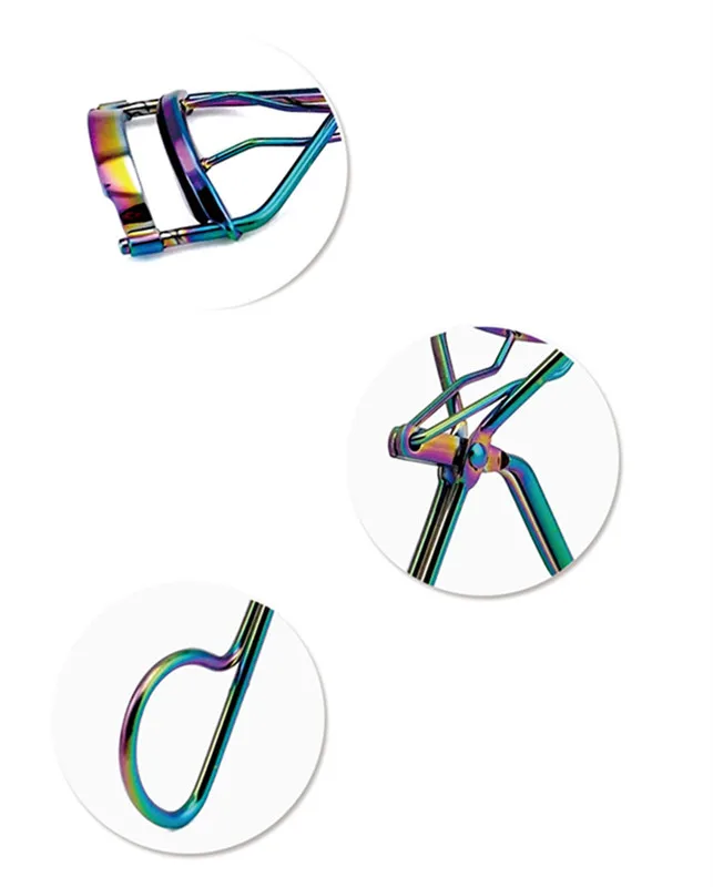 

1Pc Rainbow Colorful Eyelash Curler for Girls Lash Tweezers Nature Curl Style Extension Curling Twisting Eye Lashes Makeup Tools