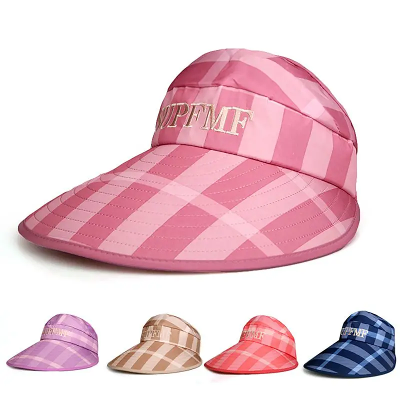 Летняя женская кепка с козырьком складная Регулируемая Кепка широкими полями и
