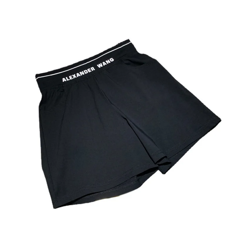 

Alexander Summer Shorts Elastic High Waist Slim Casual Pants Small Five-point Straight Port Style