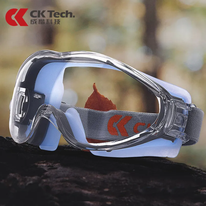 Защитные очки CK Tech. прозрачные с защитой от брызг и ветра противотуманные для