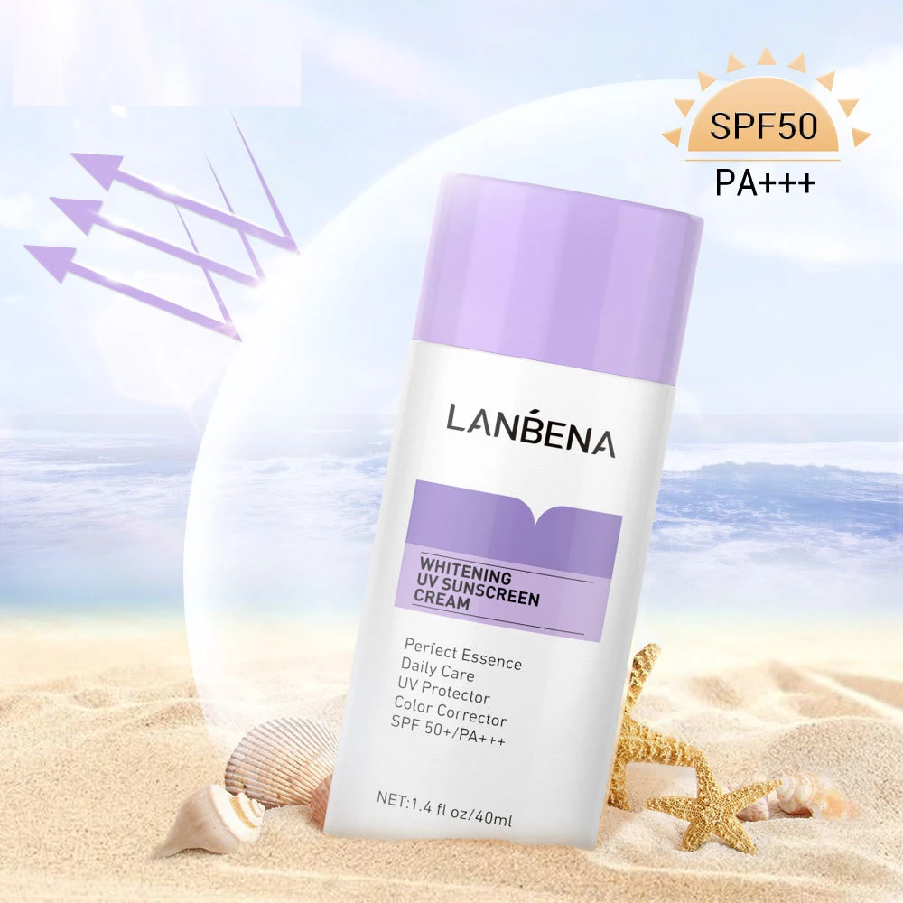 

40ml whitening UV sunscreen cream LANBENA Base cream makeup foundation makeup primer spf 50 PA+++ face lotion