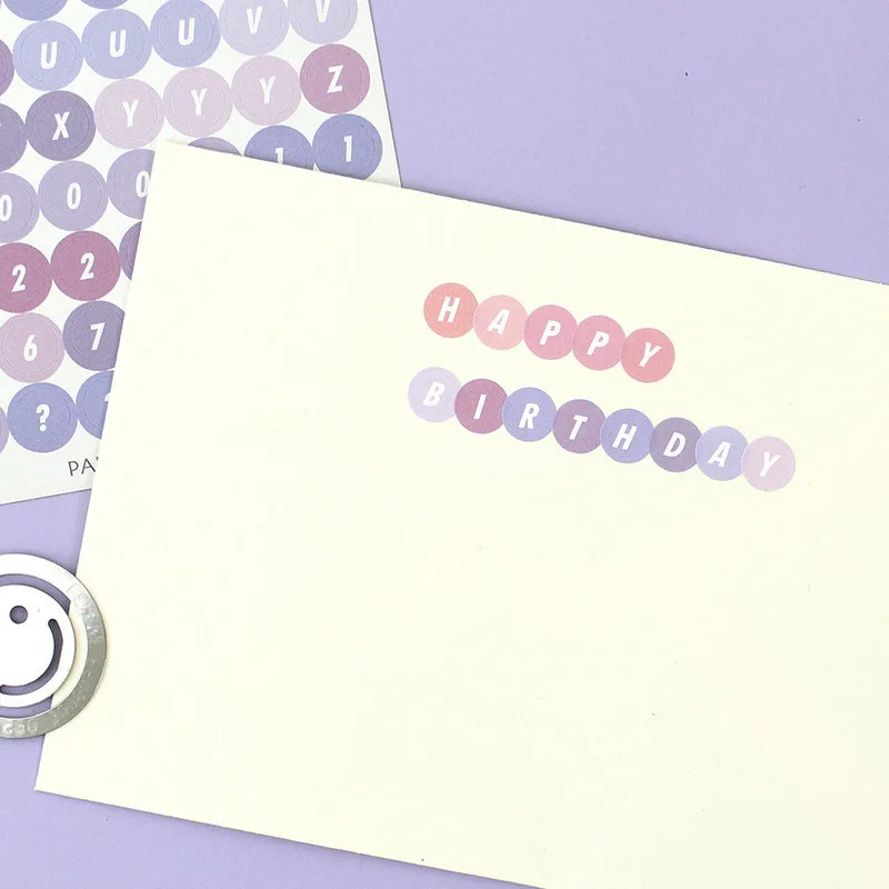 Ins Цвет алфавит цифровая милая девушка наклейка сделай сам скрапбукинг happy planner