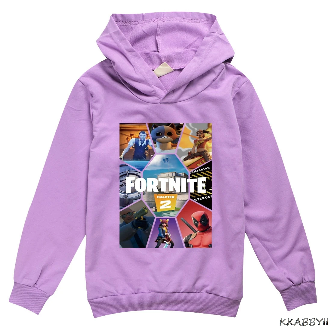 Фото Свитшот Fortnite для мальчиков и девочек, Модная хлопковая толстовка с принтом, на весну и осень №3