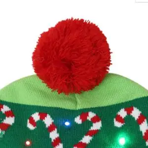Новинка 2019 года детская Рождественская вечеринка шляпа со светодиодами легкая