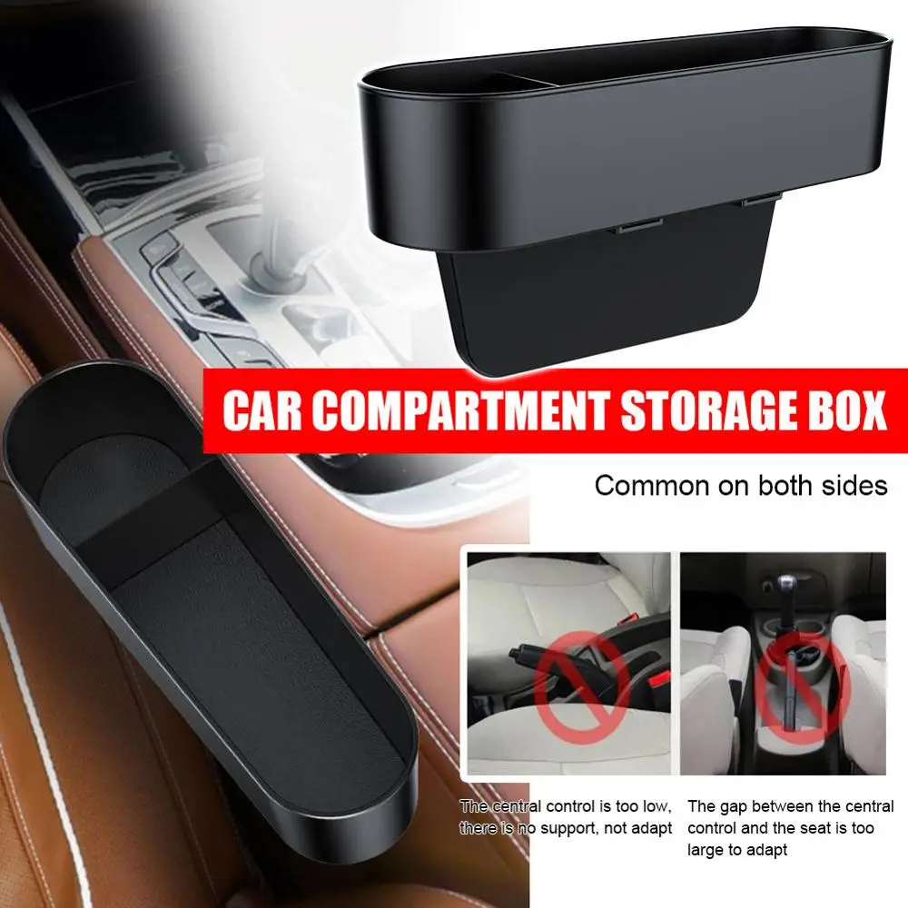 

2020 SALE 1PCS Car Seat Crevice Box Storage Cup Drink Holder Organizer Gap Pocket Stowing Universal for Main Driver and Co-pilot