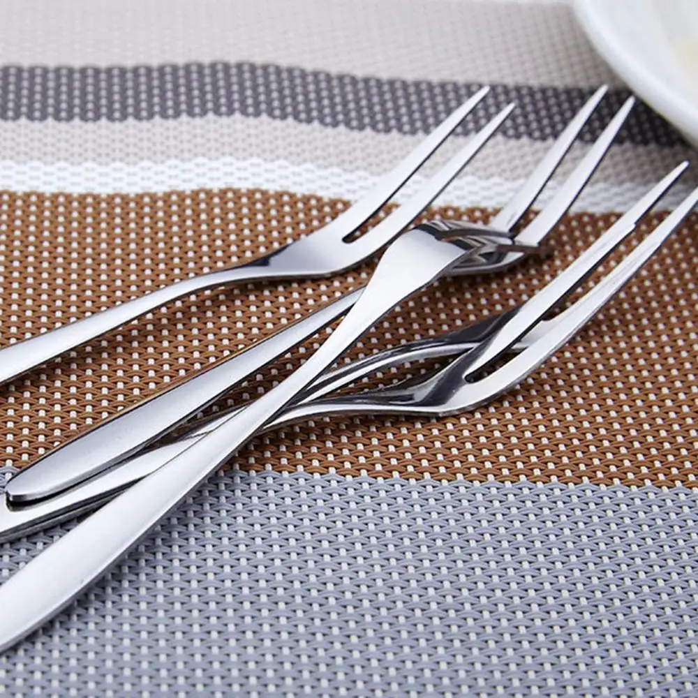 Набор посуды из 4 предметов нержавеющей стали для столовой и кухни вилка фруктов