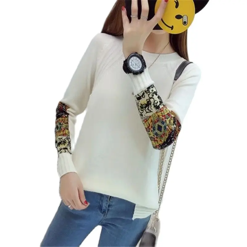 Новинка осенне-зимняя одежда Свободный пуловер большого размера свитер