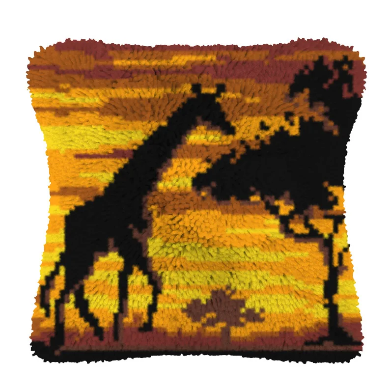 

grassland DIY Segment Embroidery Material Latch Hook Handcraft Carpet Embroidery Latch Hook Rug Kits