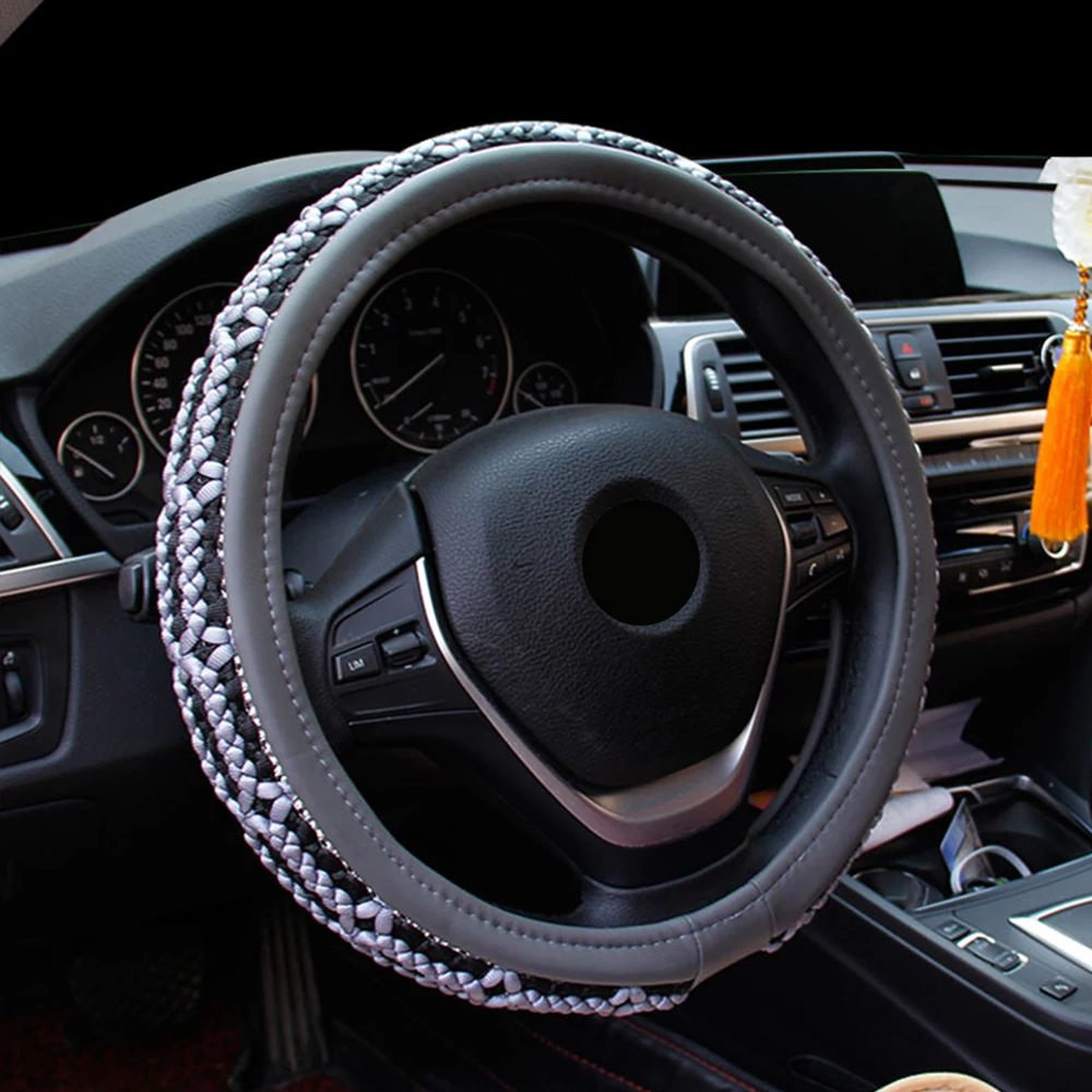 Универсальный чехол на руль подходит для BMW5 серии Audi a6 BMW7 Chevrolet impala Calillac ATS L XTS Kia