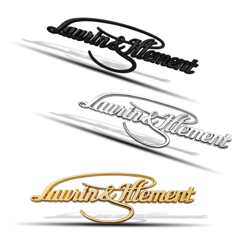 Металлическая Автомобильная наклейка L &amp K с эмблемой для корпуса Skoda Laurin k17 Logo