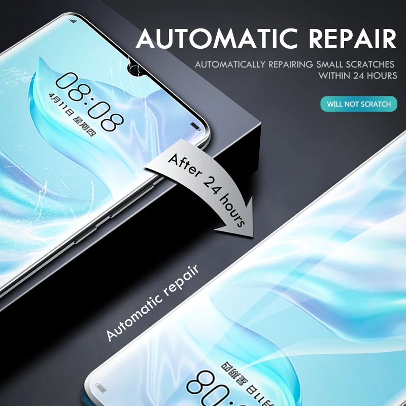 11D Hydrogel Film On the For Huawei Nova 7 6 SE 5 5i 5T 4 4E 3 3i 3T Screen Protector Mate 10 20 30 Lite Protective Film images - 6