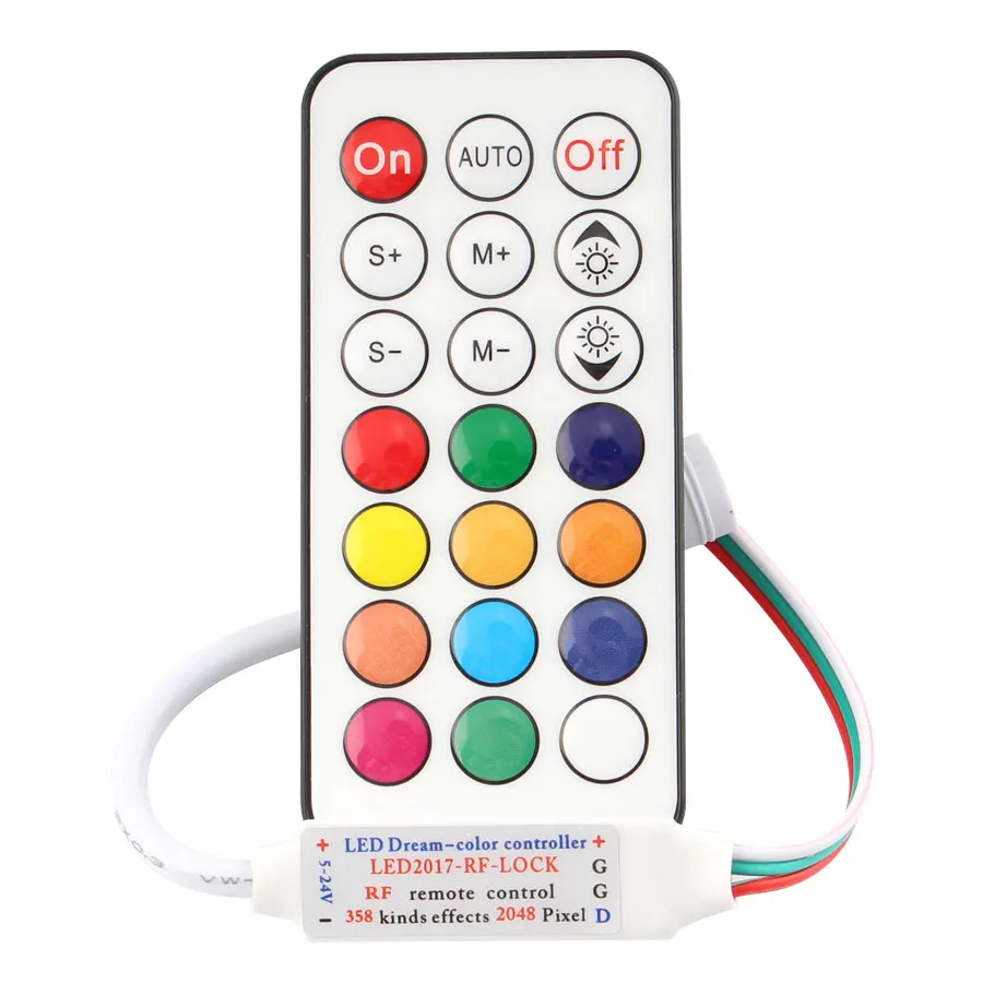 12 В пульт дистанционного управления WS2811 RGB Светодиодная лента 60 светодиодов 21