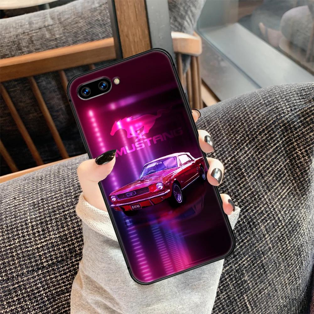 

mustang Sports car Phone Case Cover Hull For HUAWEI honor 7a 8s 8a 8x 9 9x 10 20 i Lite Pro black Funda Silicone Cell Tpu Shell