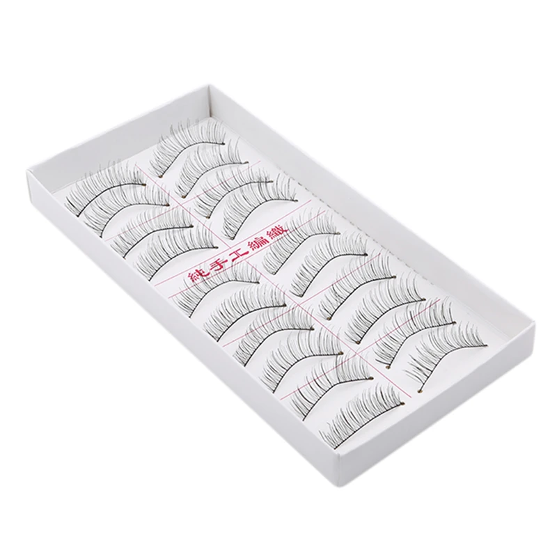 10 пар/компл. шикарный мягкий 3D длинный крест накладные ресницы ручной работы