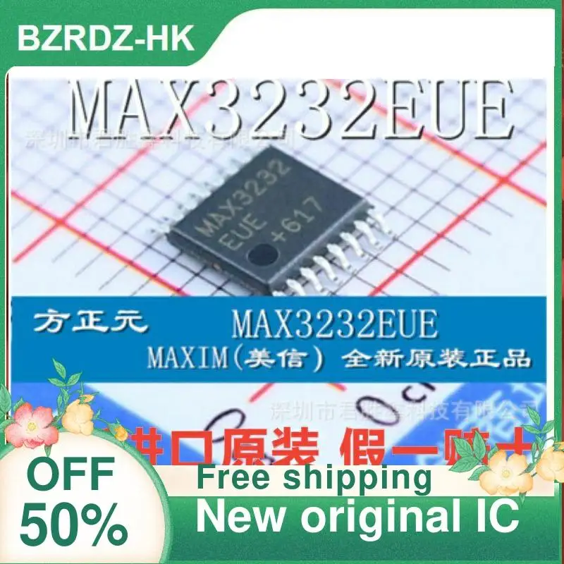 

1-20 шт. MAX3232 MAX3232EUE MAX3232CUE TSSOP16 RS-232 nuevo original