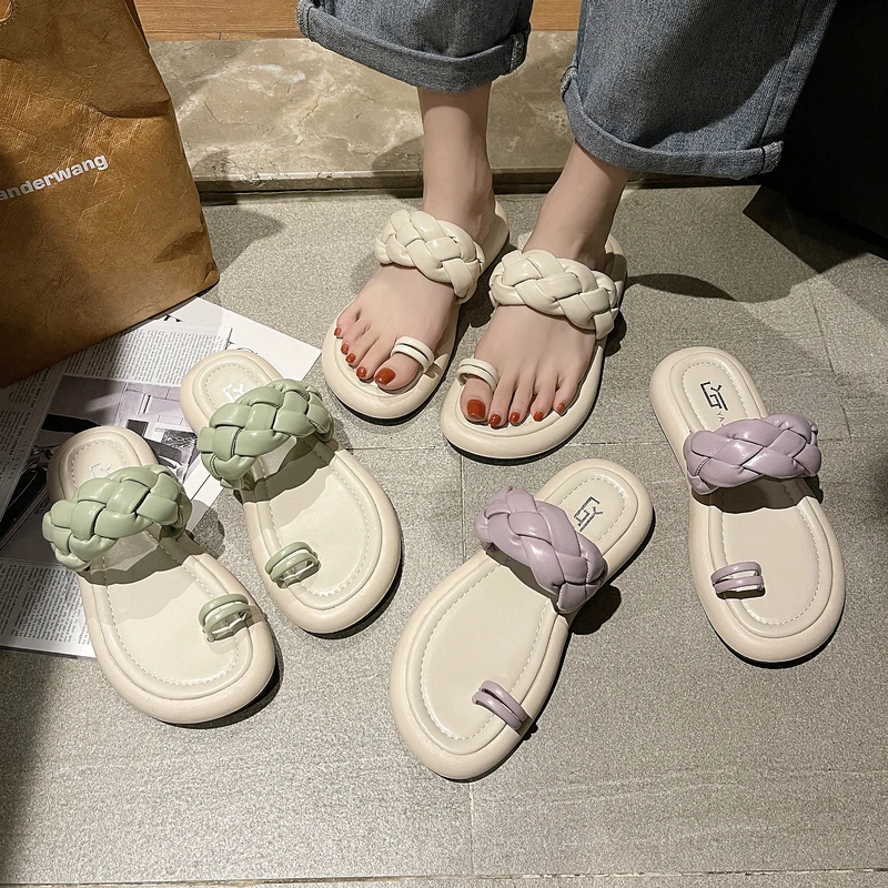 

Slippers Casual Summer Women's Shoes Shale Female Beach Slides Platform Pantofle Rubber Flip Flops Lady Luxury Flat Sabot Soft 2