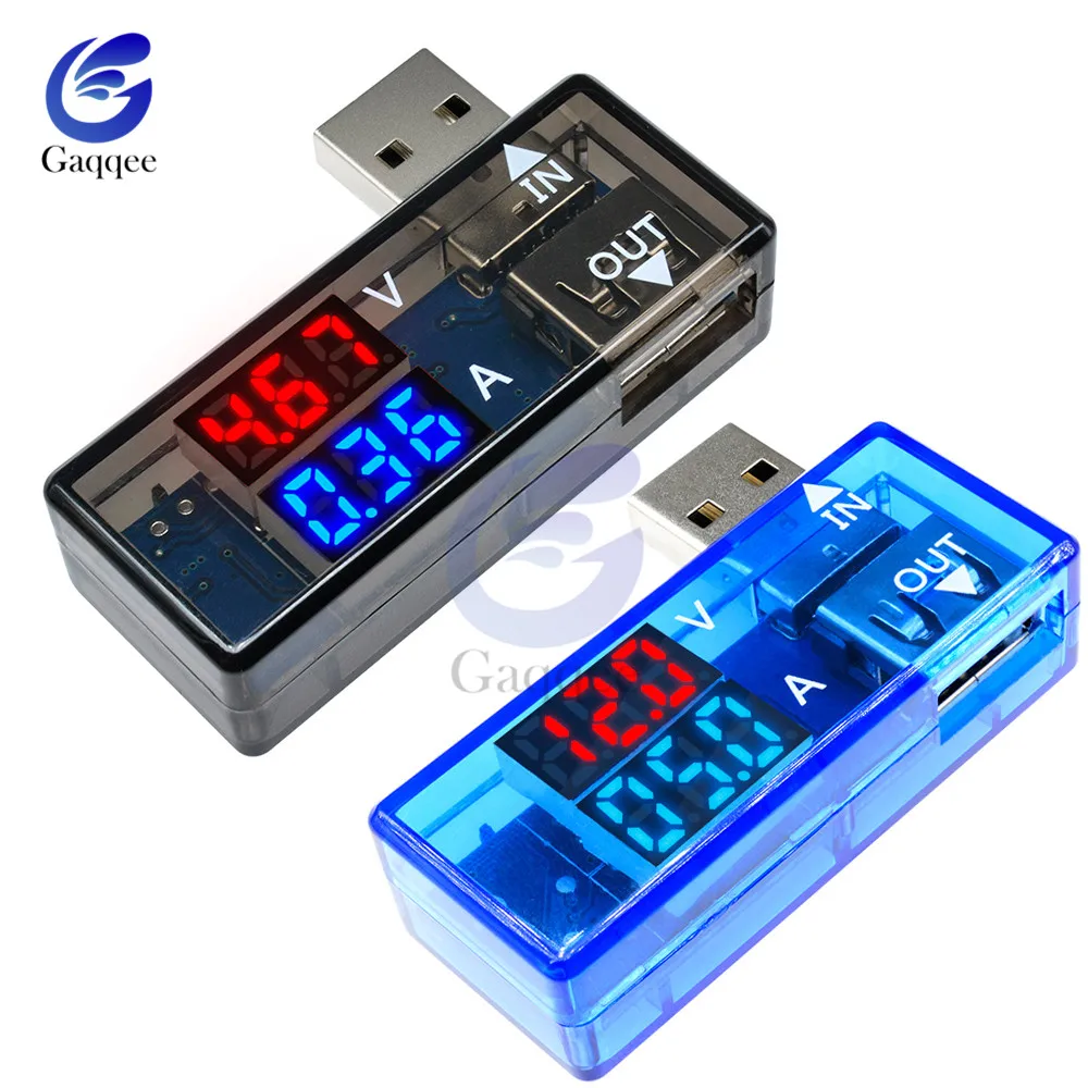 2 в 1 двойной Usb тестер измеритель мощности постоянного тока цифровой вольтметр