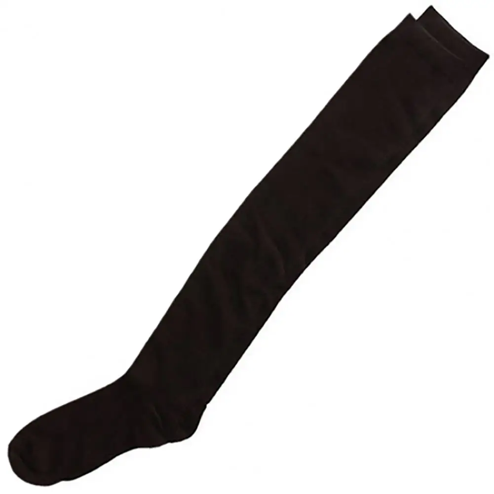 

Women Girls Thigh High Stockings Black Gray Cotton Over Knee Long Socks For Ladies Wear Anti-slip Socks One Size