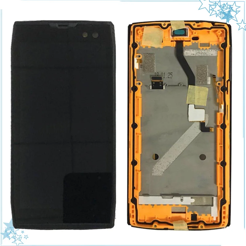5.7'' With Black/Orange Frame For Doogee S50 Touch Screen + LCD Display Assembly Replacement Mobile Phone Spare Parts