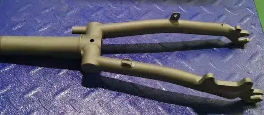 disc brake matte Титановая передняя вилка для велосипеда Brompton нормальная 74 мм ширина и дисковый разрыв 100 мм ширина - Цвет: disc brake matte