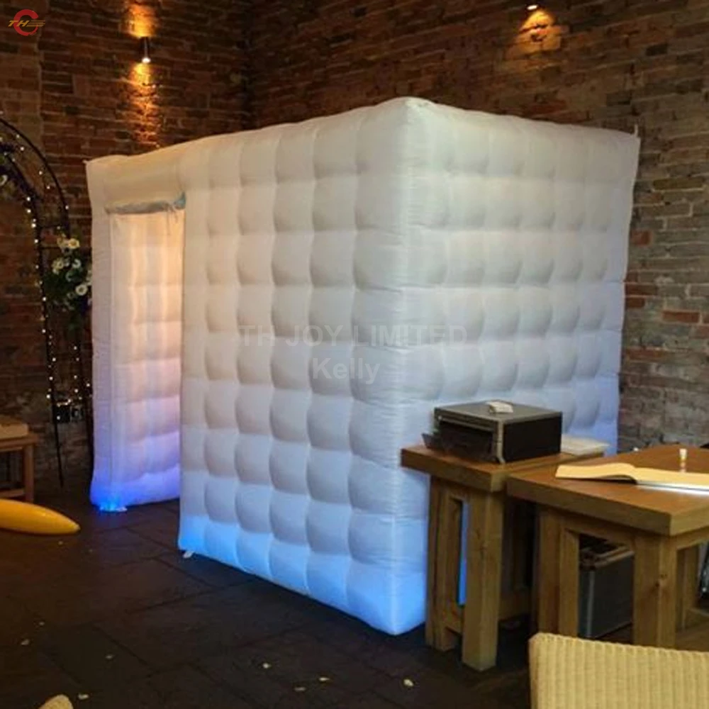 Бесплатная доставка светодиодное освещение популярная надувная фотопалатка